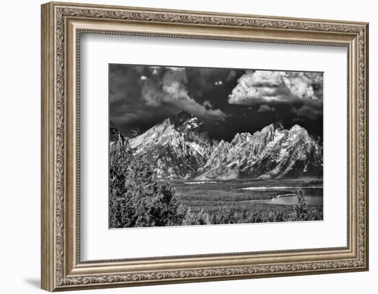 Ominous Storm Clouds over the Tetons-Dean Fikar-Framed Photographic Print