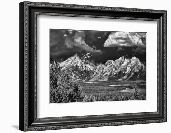 Ominous Storm Clouds over the Tetons-Dean Fikar-Framed Photographic Print