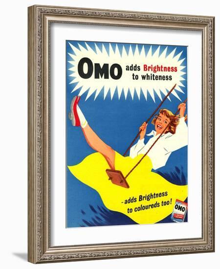 Omo, Washing Powder Products Detergent, UK, 1950-null-Framed Giclee Print