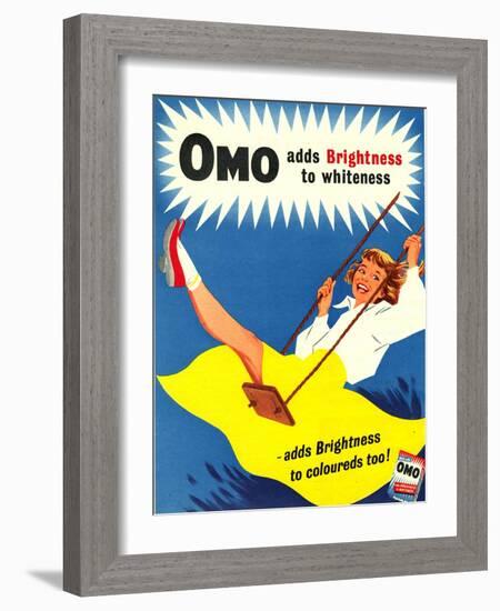 Omo, Washing Powder Products Detergent, UK, 1950-null-Framed Giclee Print