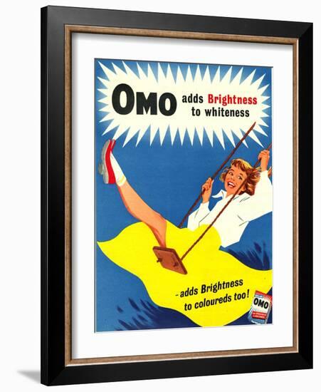 Omo, Washing Powder Products Detergent, UK, 1950-null-Framed Giclee Print