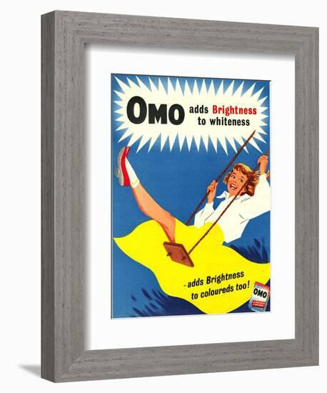 Omo, Washing Powder Products Detergent, UK, 1950-null-Framed Giclee Print