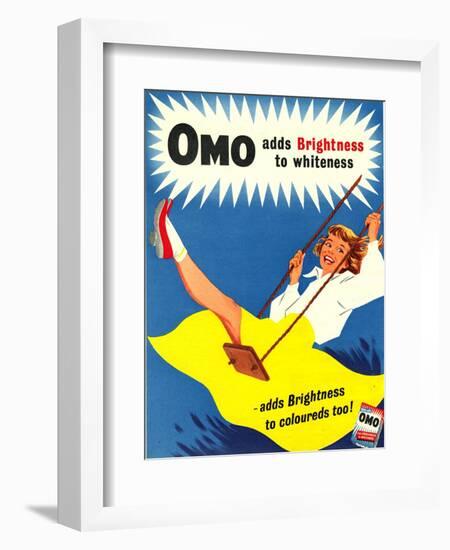 Omo, Washing Powder Products Detergent, UK, 1950-null-Framed Giclee Print