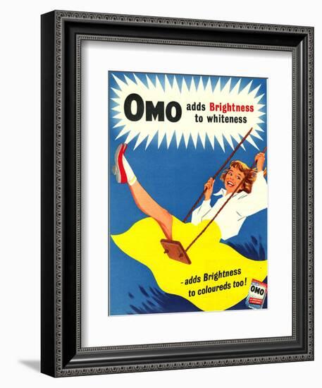 Omo, Washing Powder Products Detergent, UK, 1950-null-Framed Giclee Print