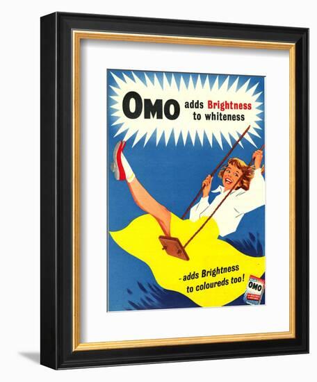 Omo, Washing Powder Products Detergent, UK, 1950-null-Framed Giclee Print