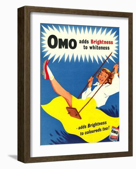 Omo, Washing Powder Products Detergent, UK, 1950-null-Framed Giclee Print