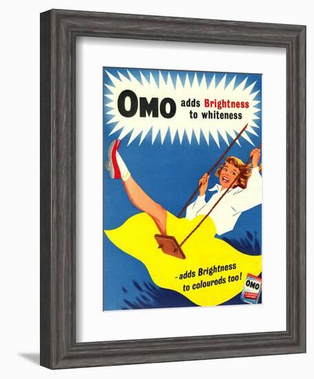 Omo, Washing Powder Products Detergent, UK, 1950-null-Framed Giclee Print