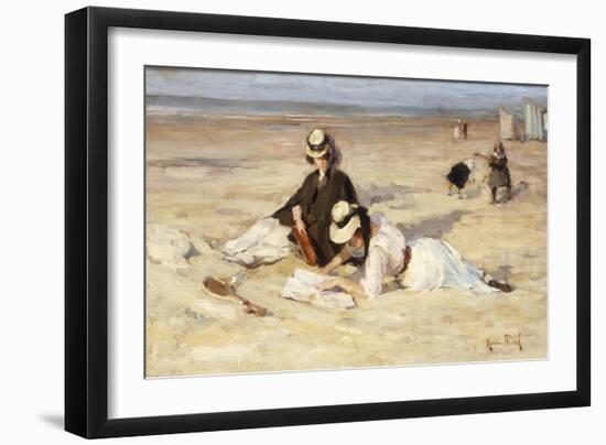 On a Beach-Maurice Blieck-Framed Giclee Print