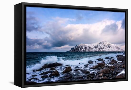 On a Cold Winter'S Day in Norway-Philippe Sainte-Laudy-Framed Premier Image Canvas