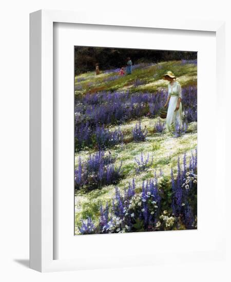 On a Hill, 1914-Charles Courtney Curran-Framed Giclee Print