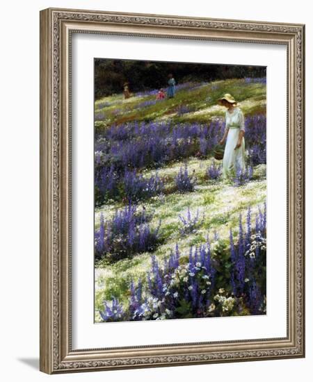 On a Hill, 1914-Charles Courtney Curran-Framed Giclee Print