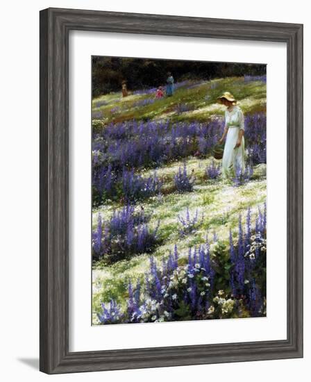 On a Hill, 1914-Charles Courtney Curran-Framed Giclee Print