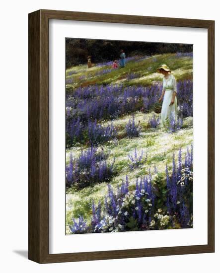 On a Hill, 1914-Charles Courtney Curran-Framed Giclee Print