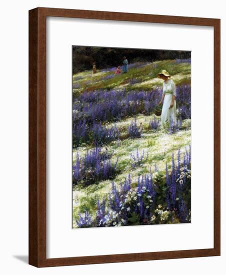 On a Hill, 1914-Charles Courtney Curran-Framed Giclee Print