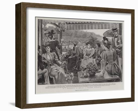 On a Houseboat at Henley, a Pleasant Interlude-Arthur Hopkins-Framed Giclee Print