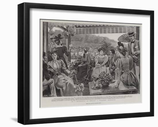 On a Houseboat at Henley, a Pleasant Interlude-Arthur Hopkins-Framed Giclee Print