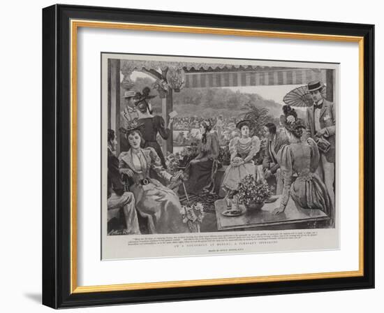 On a Houseboat at Henley, a Pleasant Interlude-Arthur Hopkins-Framed Giclee Print