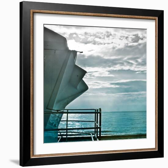 On a Teal Beach I-Jairo Rodriguez-Framed Photographic Print