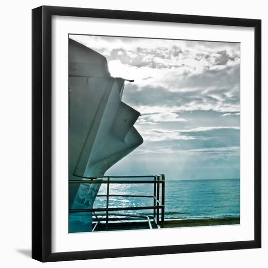 On a Teal Beach I-Jairo Rodriguez-Framed Photographic Print