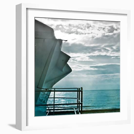 On a Teal Beach I-Jairo Rodriguez-Framed Photographic Print
