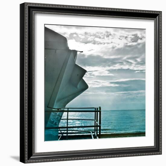 On a Teal Beach I-Jairo Rodriguez-Framed Photographic Print