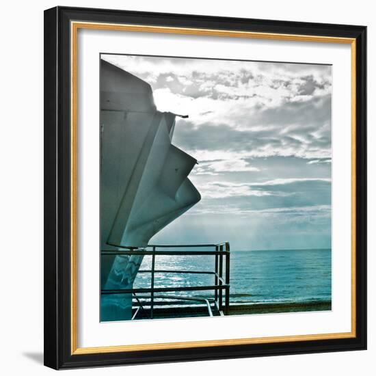 On a Teal Beach I-Jairo Rodriguez-Framed Photographic Print