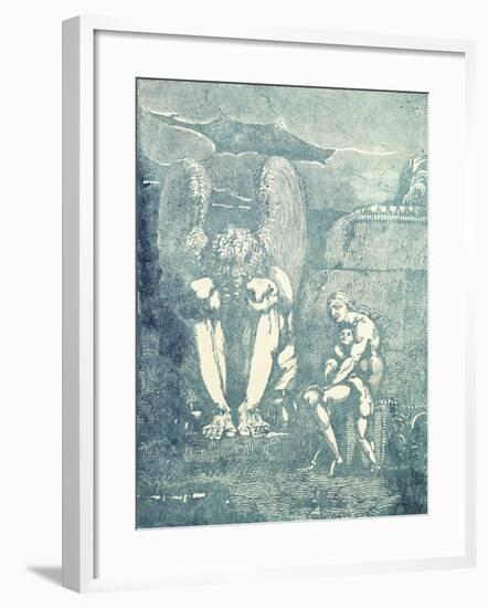 On Albion's Angels, Mid 1790S-William Blake-Framed Giclee Print