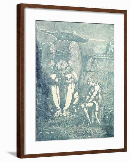 On Albion's Angels, Mid 1790S-William Blake-Framed Giclee Print