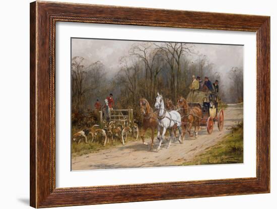 On an Open Road (Oil on Canvas)-George Wright-Framed Giclee Print