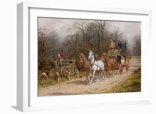 On an Open Road (Oil on Canvas)-George Wright-Framed Giclee Print