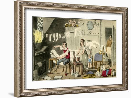 On and Off the Stage-Theodore Lane-Framed Giclee Print