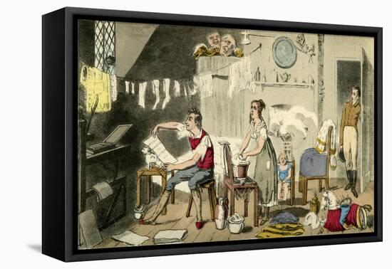 On and Off the Stage-Theodore Lane-Framed Premier Image Canvas