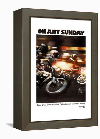 ON ANY SUNDAY, 1971.-null-Framed Stretched Canvas