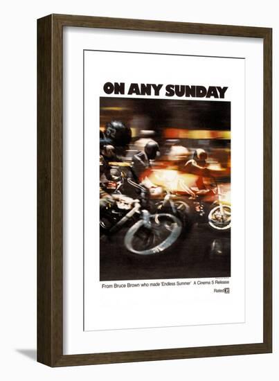 ON ANY SUNDAY, 1971.-null-Framed Premium Giclee Print