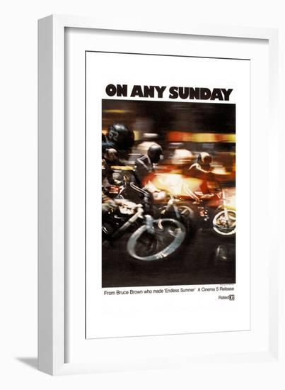 ON ANY SUNDAY, 1971.-null-Framed Premium Giclee Print