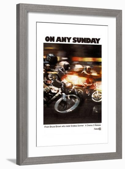 ON ANY SUNDAY, 1971.-null-Framed Art Print