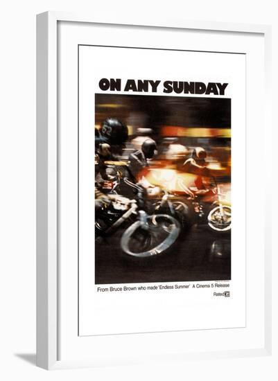 ON ANY SUNDAY, 1971.-null-Framed Art Print