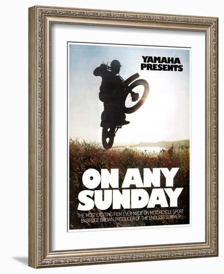 ON ANY SUNDAY, 1971.-null-Framed Art Print