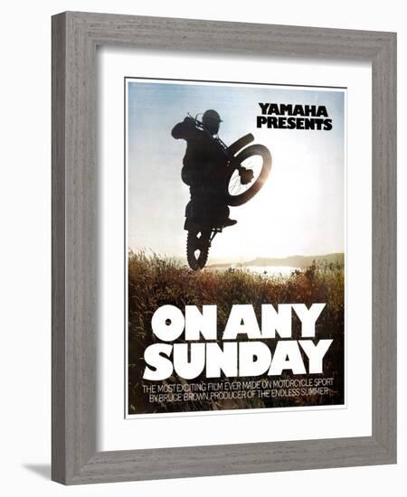 ON ANY SUNDAY, 1971.-null-Framed Art Print