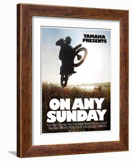 ON ANY SUNDAY, 1971.-null-Framed Art Print