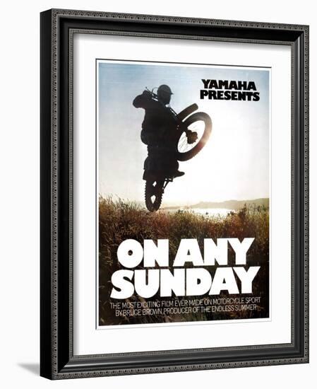 ON ANY SUNDAY, 1971.-null-Framed Art Print