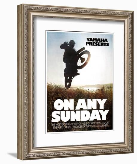 ON ANY SUNDAY, 1971.-null-Framed Art Print