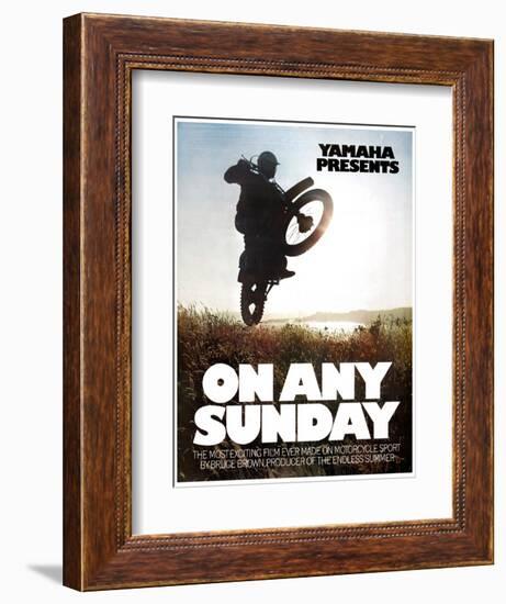 ON ANY SUNDAY, 1971.-null-Framed Art Print