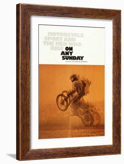 ON ANY SUNDAY, US poster, 1971.-null-Framed Art Print