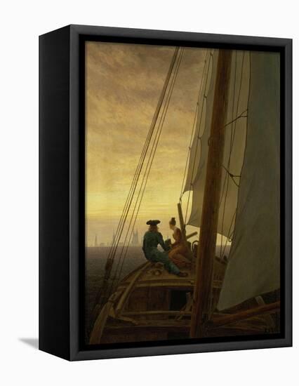 On Board a Sailing Ship, 1819-Caspar David Friedrich-Framed Premier Image Canvas