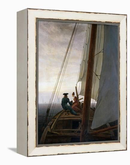 On Board a Sailing Ship, Between 1818 and 1820-Caspar David Friedrich-Framed Premier Image Canvas