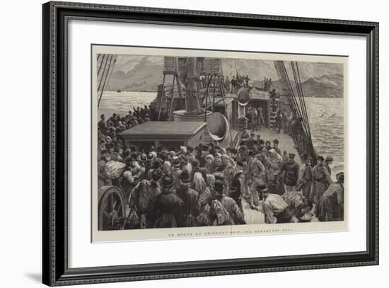 On Board an Emigrant Ship, the Breakfast Bell-Charles Joseph Staniland-Framed Giclee Print