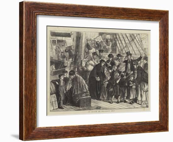 On Board an Emigrant Ship-Matthew White Ridley-Framed Giclee Print