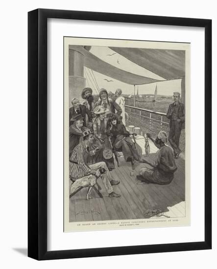 On Board an Orient Liner, a Native Conjuror's Entertainment at Suez-Stanley L. Wood-Framed Premium Giclee Print