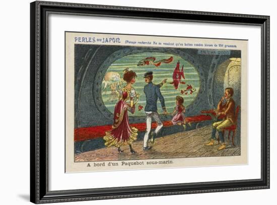 On Board an Underwater Liner in the Year 2000-null-Framed Giclee Print